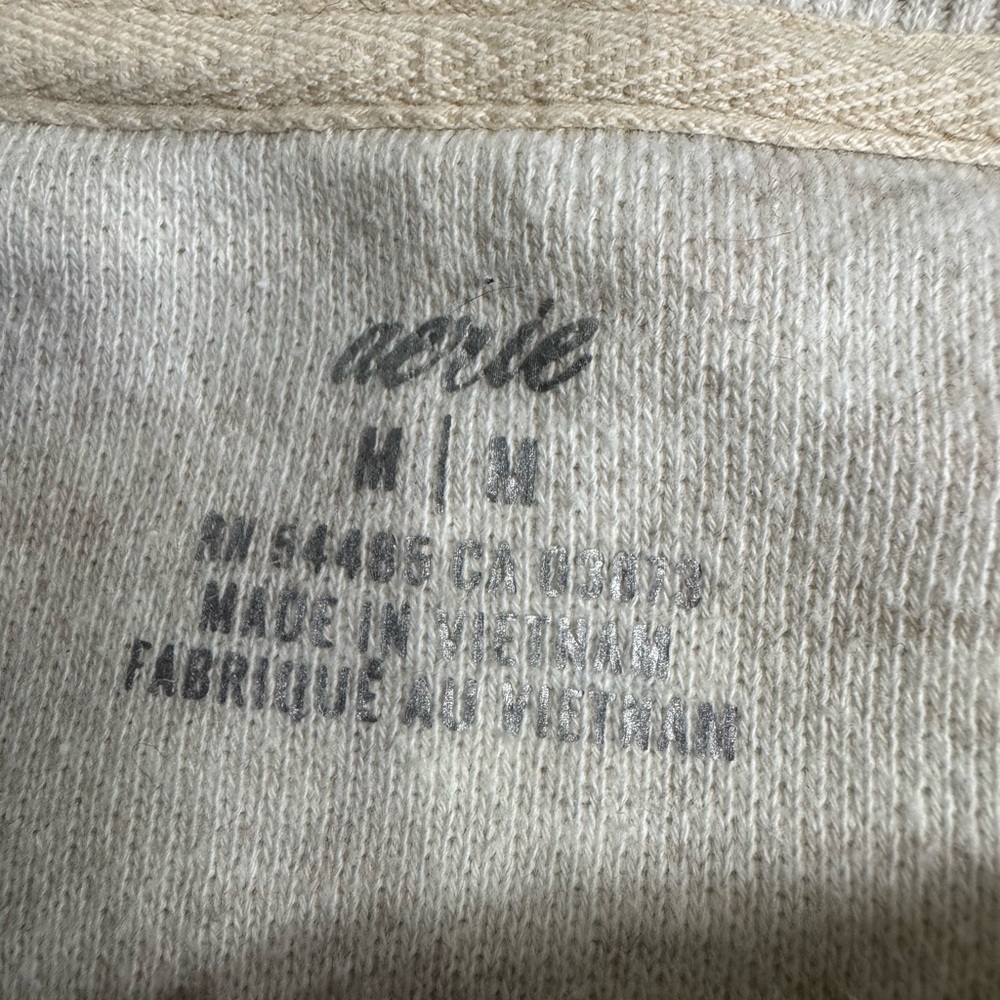 Aerie Desert Camo Oversized Comfy Sweatshirt Side Split Hem Beige Tan Size Med - Picture 5 of 7